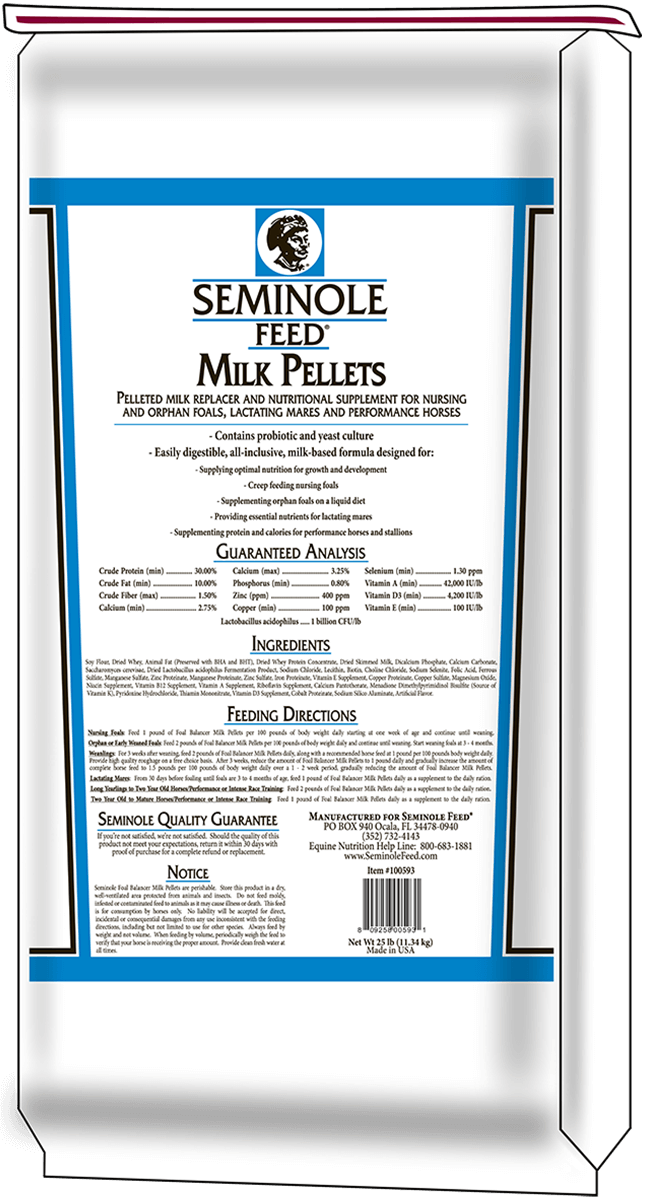 Seminole Feed Milk Pellets™