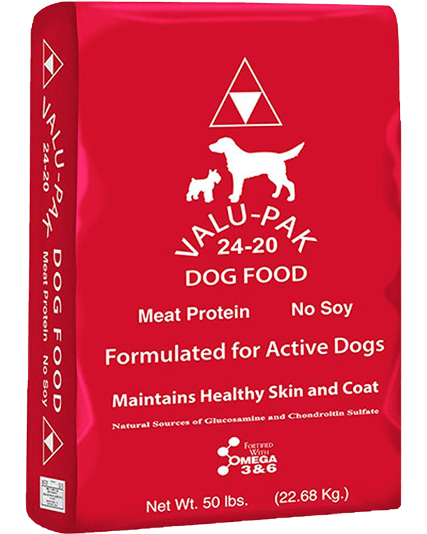Valu Pak Dog Food 24/20, 50 lb. - Red Bag - Seminole Feed