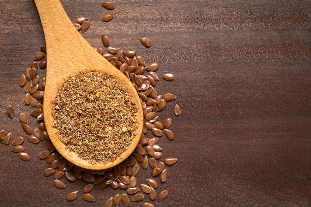 Ground Brown Flax Seed or Linseed